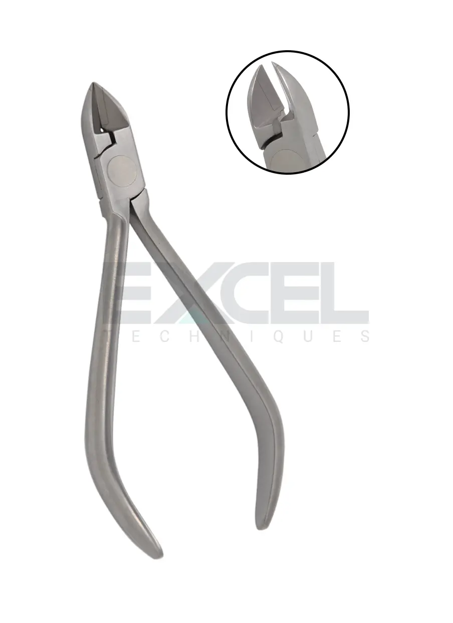 Ligature & Pin Cutter wide beak 15 degree angled, 11cm